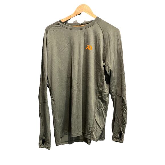 First Lite Green Aerowool Fuse Lightweight 200 Men's Activewear Shirt Size XL - Picture 1 of 5